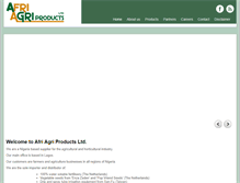 Tablet Screenshot of afri-agri.com